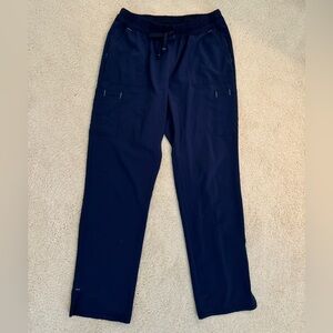 Women’s navy straight leg Scrub Star scrub pants